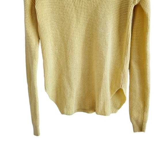 Aritzia Wilfred Free Wolter sweater yellow small merino wool - Picture 7 of 12